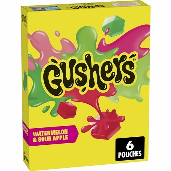 Betty Crocker Gushers Watermelon and Sour Apple (Pack of 8)