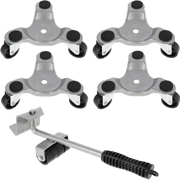 Gushioned Support Steel Tri-Dolly, Load Capacity for Moving Appliances & Furniture, Easy to Use for Level Ground Tasks