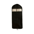 thumbnail image 1 of Gusseted Hanging Garment Bags for Travel - Water-Resistant Long Dress Covers for Gowns, Suits & Coats | Sturdy Fabric Clothes Protectors with Full-Length Zipper (Black), 1 of 2