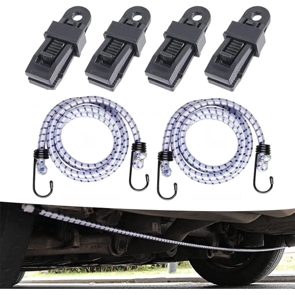 Gust Straps Car Cover Wind Protector with 4 Windproof Clips Universal 2 Pack