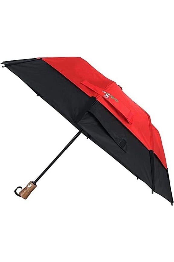 34143RD-BL LTD Auto Open & Close Vented Compact Umbrella, Red & Blue - 43 in.