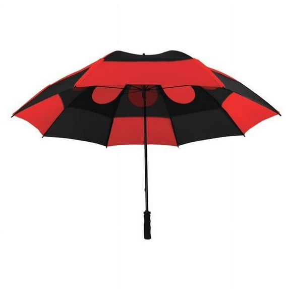 GustBuster 55162RD-BL Pro Series Gold Golf Manual Umbrella, Red & Black - 62 in.