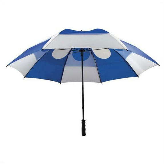 GustBuster 55162RO-WH Pro Series Gold Golf Manual Umbrella, Royal & White - 62 in.