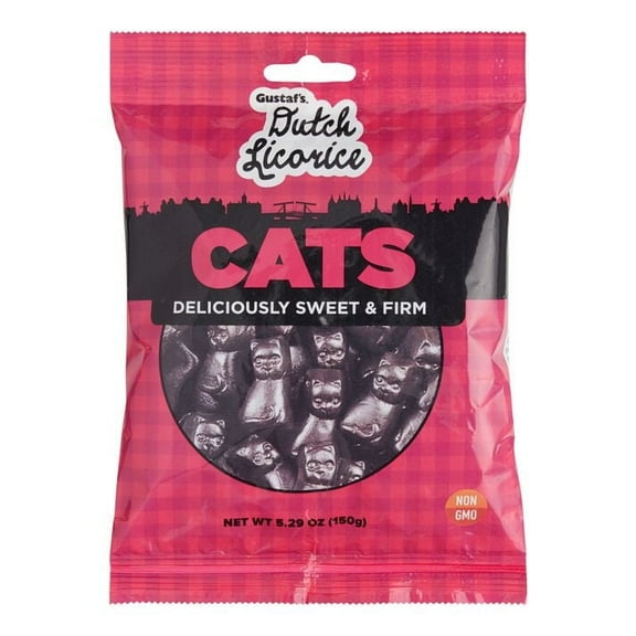 Gustaf's Dutch Licorice Cats 5.29 oz 2 ea Pack of 4