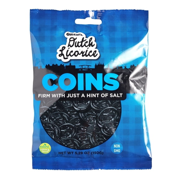 Gustaf's Dutch Licorice Coins 5.29 oz 2ea Pack of 2