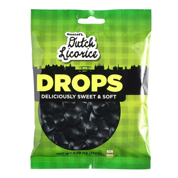 Gustaf's Dutch Licorice Drops 5.29 oz. 2ea Pack of 4