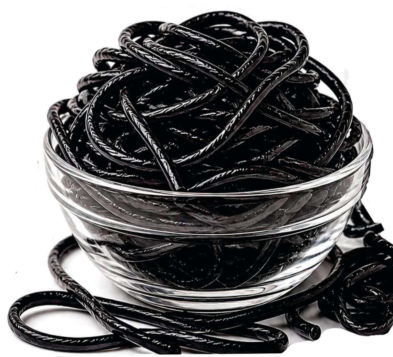 Gerrit’s Black Licorice Laces – 2 lb Bulk Candy