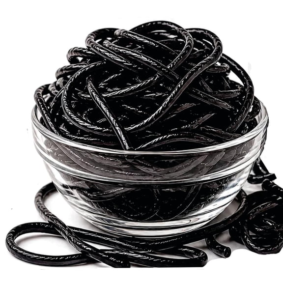 Gerrits Black Licorice Laces 2 lb Bulk Candy