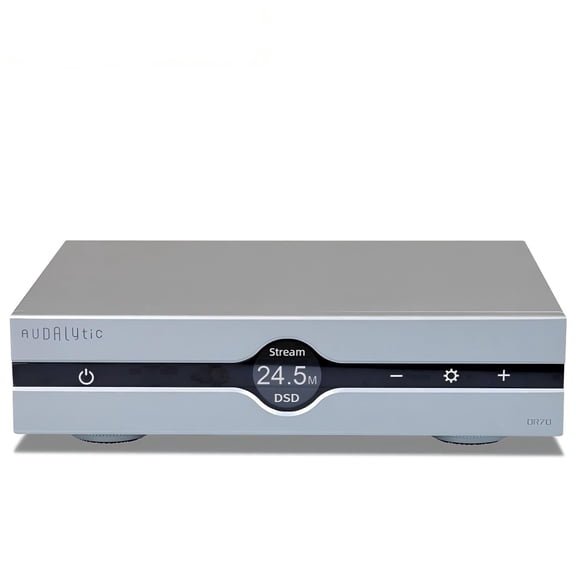 AUDALYTIC DR70N R2R Streaming DAC, Home Audio Network Bridge , Native DSD512 PCM768kHz,Silver
