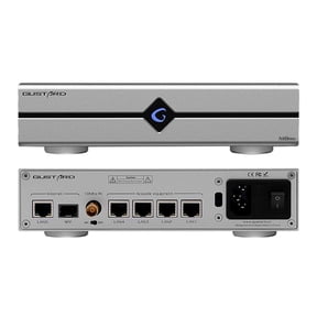 Gustard N18 Pro HiFi Network Switch, 6-Port Audiophile Audio Switch with RJ45, Optical & SFP, Ideal for Streamers, NAS & Digital Turntables, Silver