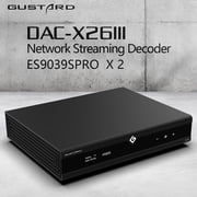 Gustard X26III Network Bridge and Streaming Dac ,2 X ES9039SPRO,ROON Bridge Airplay UPnP NAA, with Remote Control,Black