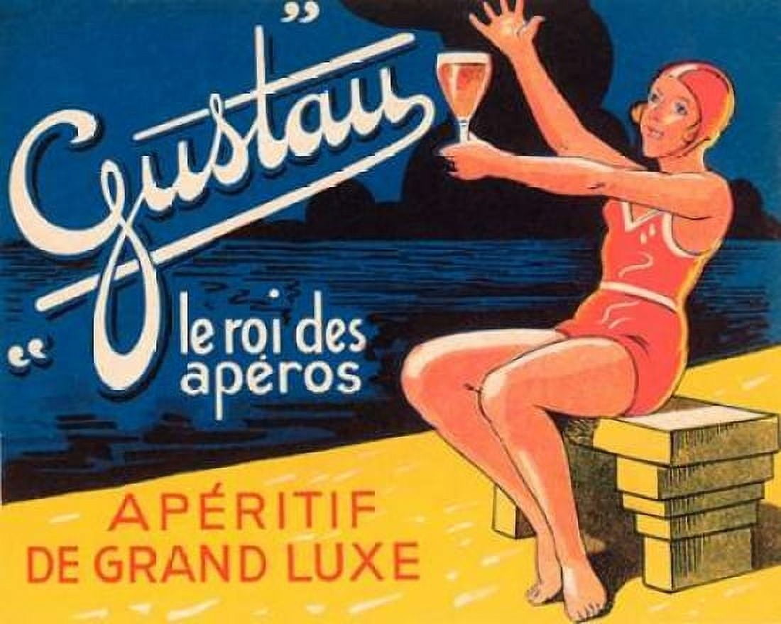 Gustau Aperitif Canvas Art - Vintage Booze Labels (22 x 28)