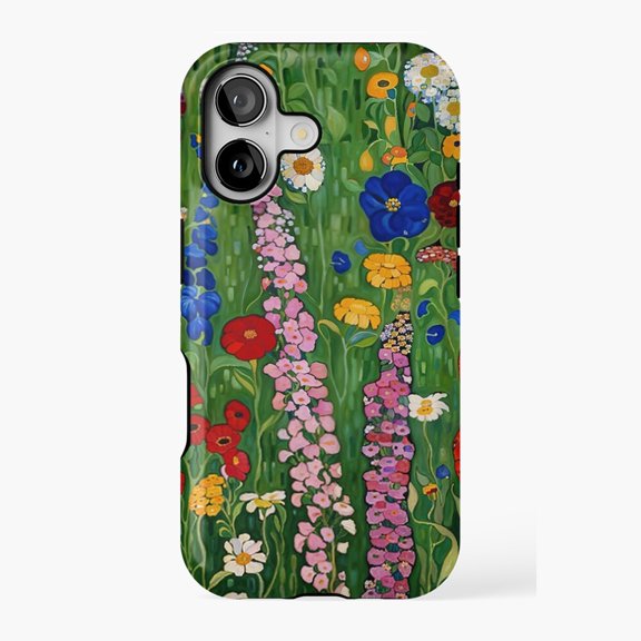 Gustav Art Flower Garden 23 Phone Case 17 16 15 14 13 12 11 Pro Max