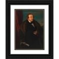 thumbnail image 1 of Gustav Gaul 18x24 Black Ornate Framed Double Matted Museum Art Print Titled: Heinrich Johann Immanuel Aschutz, Actor (1860), 1 of 5