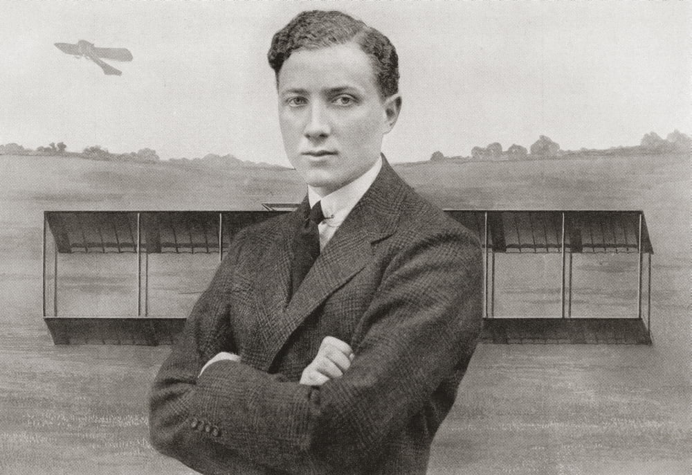 Gustav Hamel 1889 - Missing May 23 1914 Pioneer British Aviator From The Year 1914 Illustrated Canvas Art - Ken Welsh Design Pics (18 x 12)