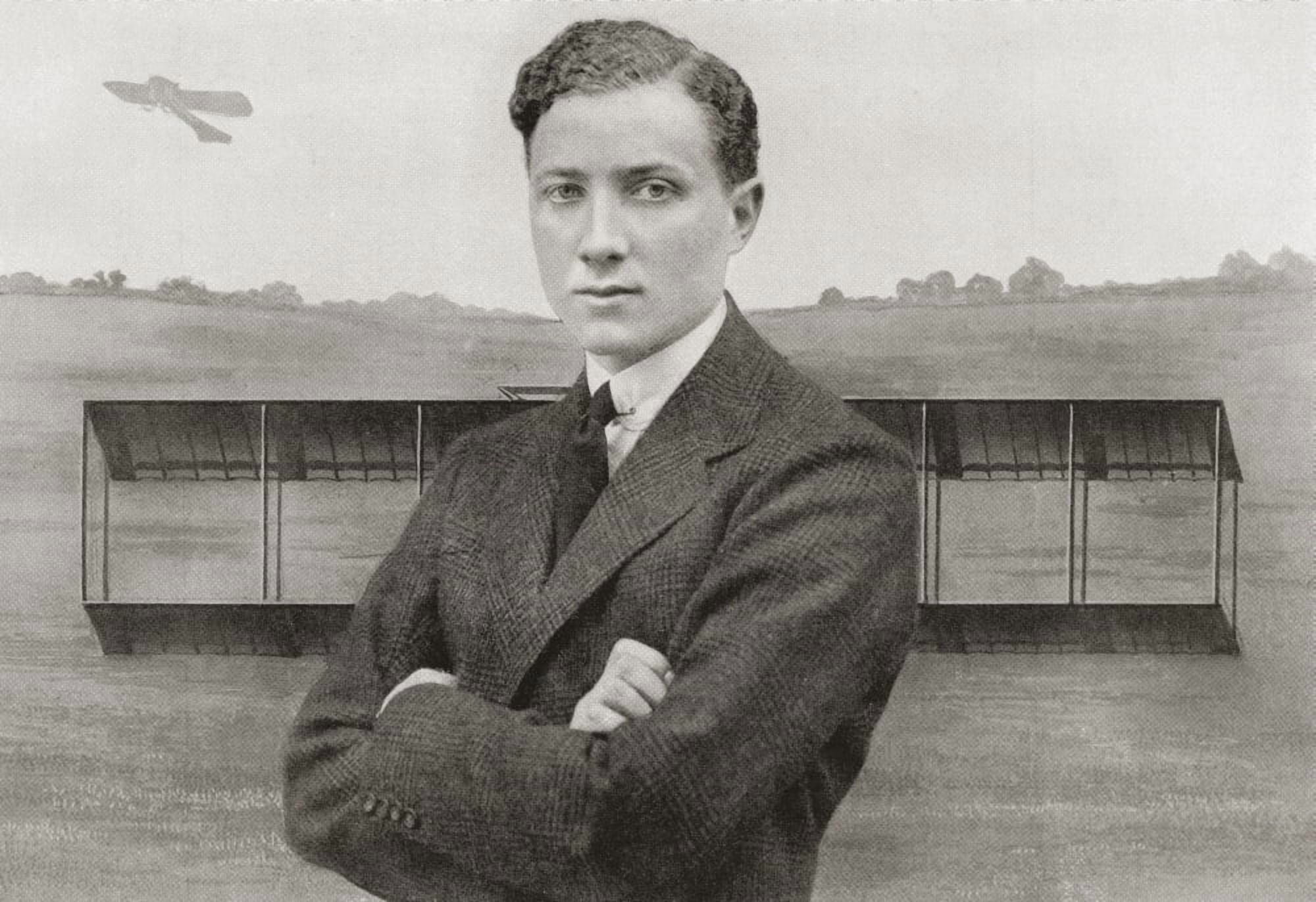 Gustav Hamel 1889 - Missing May 23 1914 Pioneer British Aviator From The Year 1914 Illustrated Canvas Art - Ken Welsh Design Pics (36 x 24)