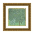 thumbnail image 1 of Gustav Klimt 12x12 Gold Ornate Wood Frame and Double Matted Museum Art Print Titled - Rosebushes Under the Trees (circa 1905), 1 of 4