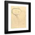 thumbnail image 1 of Gustav Klimt 13x18 Black Modern Framed Museum Art Print Titled - Half-Figure of a Young Woman (1918), 1 of 5