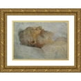 thumbnail image 1 of Gustav Klimt 24x18 Gold Ornate Framed and Double Matted Museum Art Print Titled - Old Man on the Dead Bed (1899-1900), 1 of 4