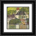 thumbnail image 1 of Gustav Klimt 2x Matted 20x20 Black Ornate Framed Art Print 'Church in Unterach on the Attersee', 1 of 2