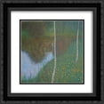 thumbnail image 1 of Gustav Klimt 2x Matted 20x20 Black Ornate Framed Art Print 'Lakeside with Birch Trees', 1 of 2