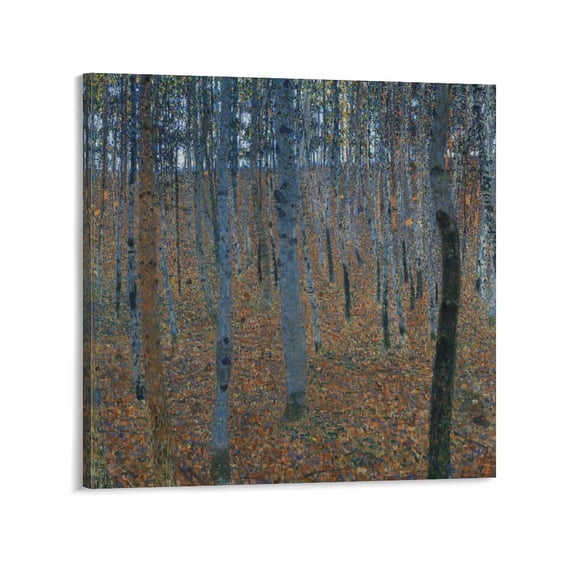 Gustav Klimt Beech Grove I Prints Wall Art Poster Print Photo Art Painting Canvas Poster Home Decorative Bedroom Modern Decor Posters Gifts 28x28inch(70x70cm)