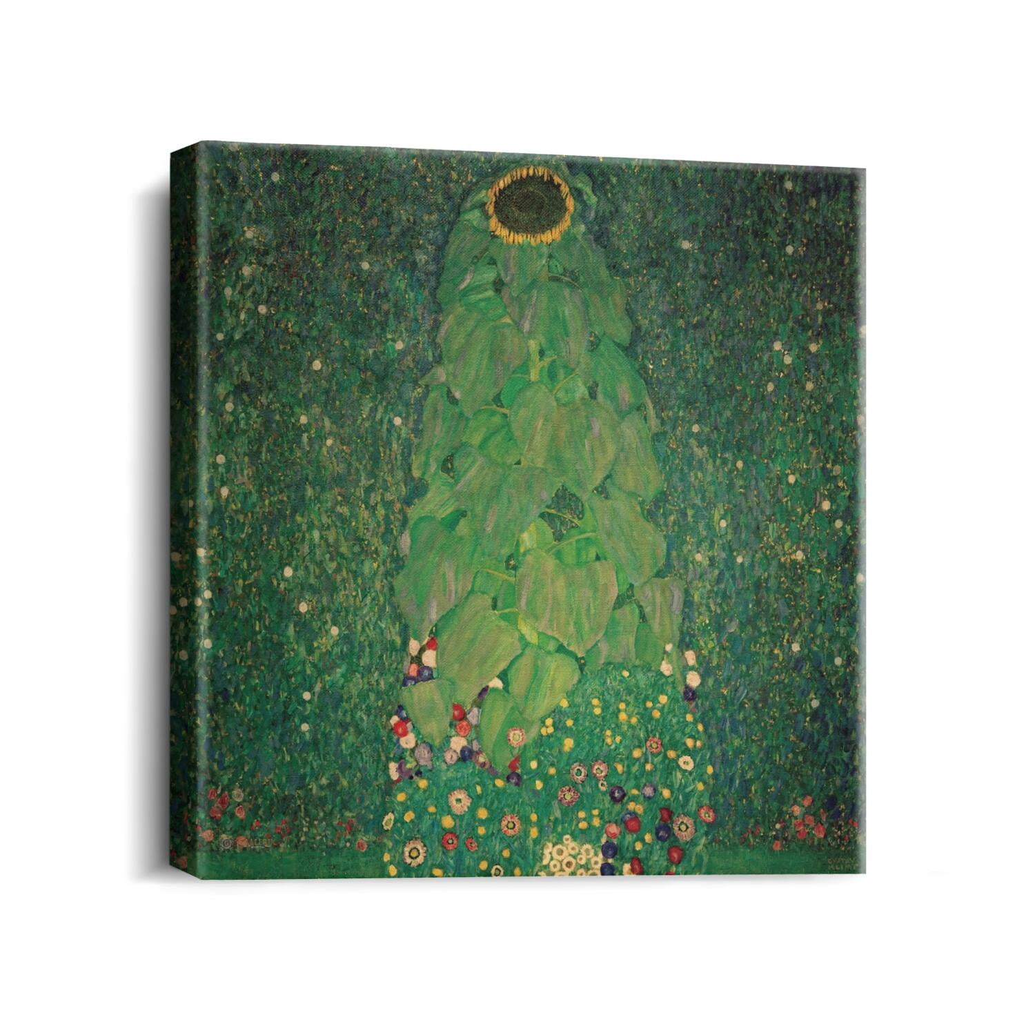 Gustav Klimt Canvas Wall Art - Sunflower Famous Oil Painting Classic ...