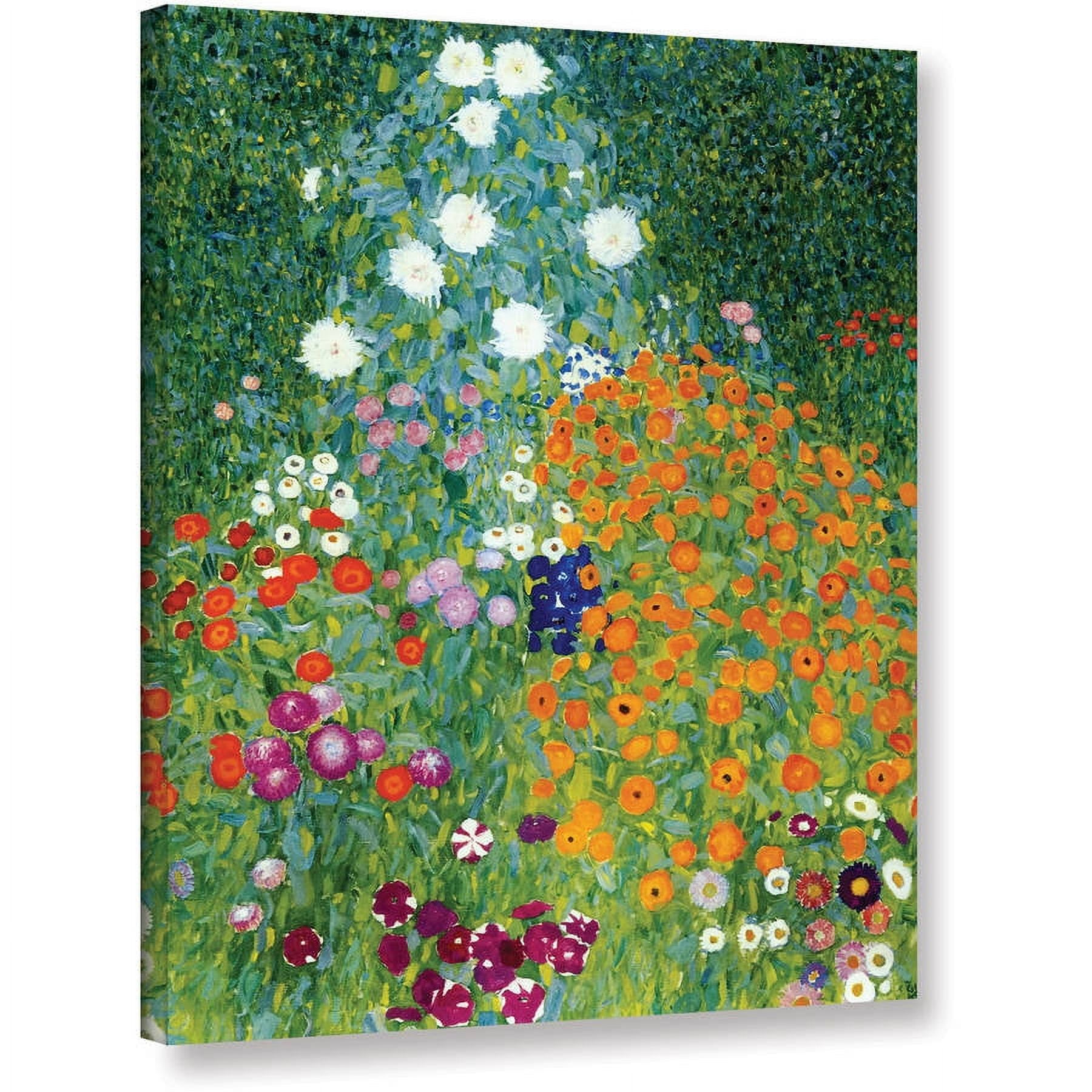 Gustav Klimt "Farm Garden" Gallery-Wrapped Canvas Art
