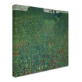 thumbnail image 1 of Trademark Fine Art Gustav Klimt Field of Poppies 1907 Canvas Wall Art - 18x18, 1 of 4