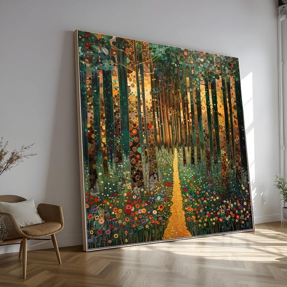 Gustav Klimt Forest Path Wall Art Print