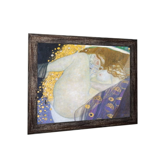 Gustav Klimt Framed Print Danae, World Famous Wall Art Collection, Gustav Klimt Wall Art, Modern Decor Artwork for Home Walls, 11X14, 2431BW