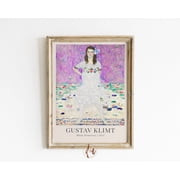 Gustav Klimt Mada Portrait Of A Girl Poster Pastel Coquette Room Decor Home Decor Office Wall Art