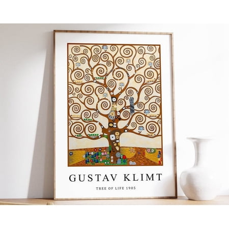 Gustav Klimt Poster, Gallery Quality Print, Tree Of Life, Art Nouveau, Modern Art, Wall Art Decor, Floral Art, Gift Ideas Wall Art, Modern Wall Decor, 16x24 UNFRAMED