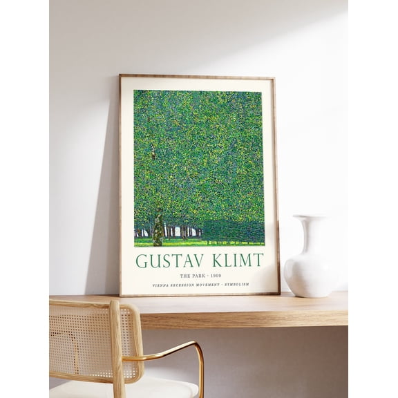 Gustav Klimt Poster, The Park, Exhibition Poster, Art Nouveau, Art Deco, Modern Art Print, Wall Art Decor, Birthday Gift A1/A2/A3/A4 ,Decor For Living Room Bedroom, 24x36 UNFRAMED
