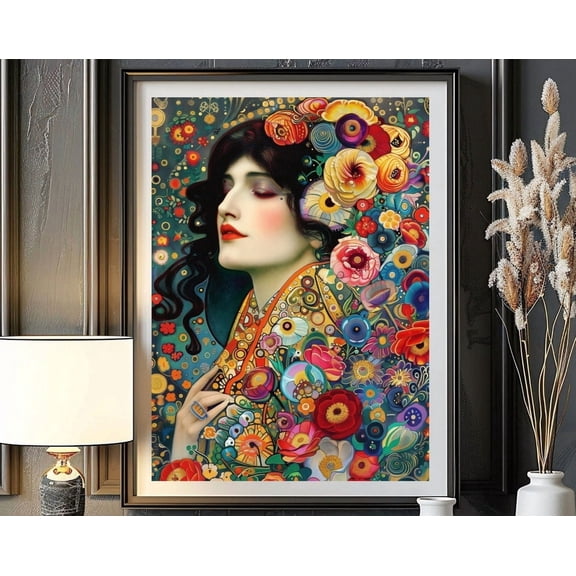 Gustav Klimt Print Famous Portrait Print Vintage Art Poster Museum Wall Decor Timeless Wall Decor Art Nouveau Print Wall Art Modern Wall Decor