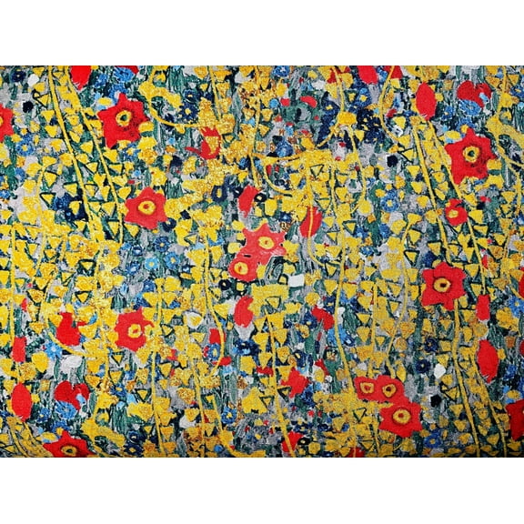 Gustav Klimt-Rose Gold Triangles-Robert Kaufman-Quilting Cotton Fabric