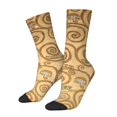 thumbnail image 1 of Gustav Klimt Stockings The Kiss Purple Custom Trendy Socks Winter Anti Skid Socks Couple R, 1 of 7