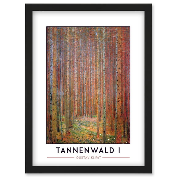 Gustav Klimt Tannenwald I Fir Forest Painting Artwork Framed Wall Art Print A4
