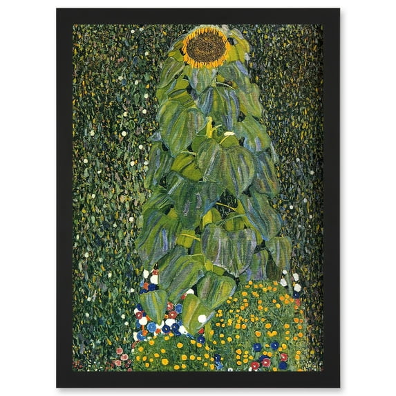 Gustav Klimt The Sunflower 1907 Old Master Painting Artwork Framed Wall Art Print A4