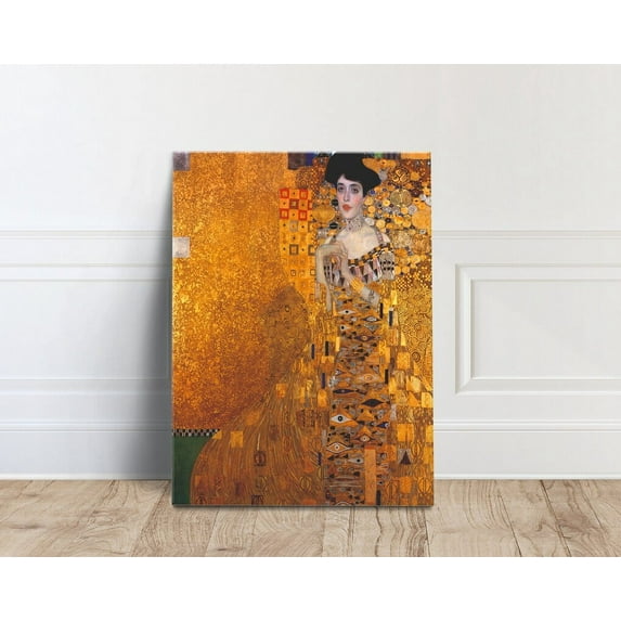 Gustav Klimt The Woman In Gold Wall Art Poster, Adele Bloch-Bauer Poster Wall Art Print ,Decor For Living Room Bedroom, 8x12 UNFRAMED