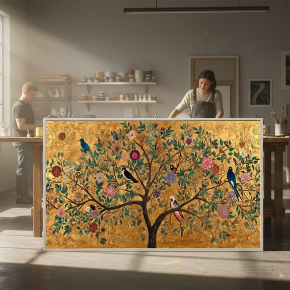Gustav Klimt Tree Of Life Wall Art Print, Unframed Paper Poster 8x10in