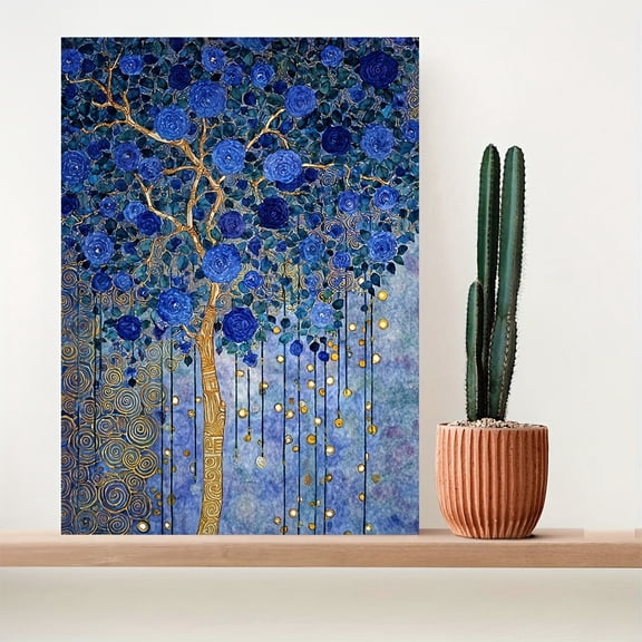 Gustav Klimt Vienna/1pc Secession 1903 Exhibition Wall Hanging/Art Nouveau Tree with Golden Accents/Wooden Frame/Print for Home Decor/Wall Art Decor/Modern Wall Art/Decorative Wall Hanging/Canvas