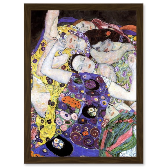 Gustav Klimt Virgin Old Master Painting Artwork Framed Wall Art Print A4