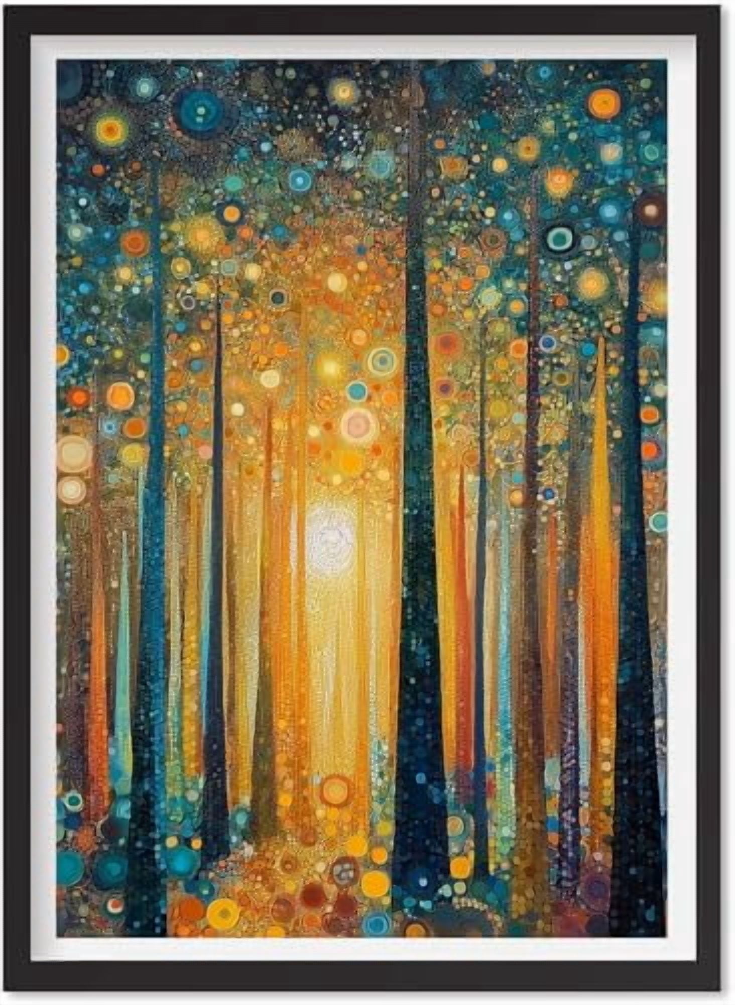 Abstracte Boom des Levens Gustav Klimt Landschap Canvas Schilderij Beroemde Poster en Prints Wall Art Foto voor Slaapkamer Home Decor 70x140cm
