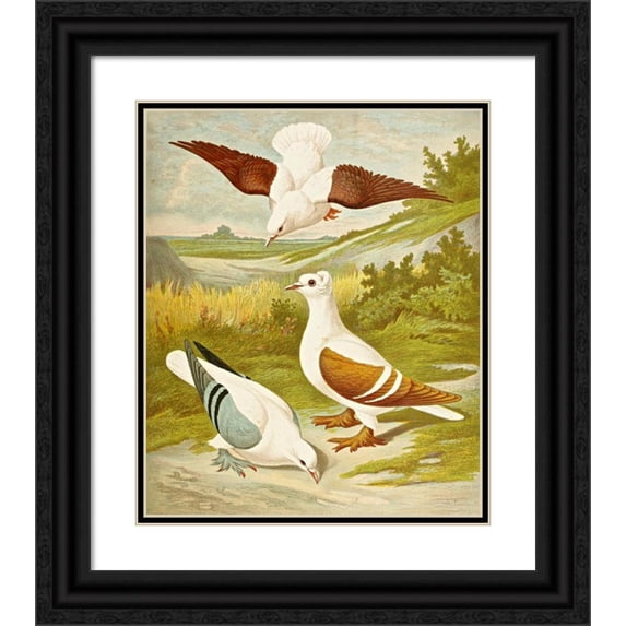 Gustav Prütz 20x23 Black Ornate Framed Double Matted Museum Art Print Titled: C. Snell (1884-1886)