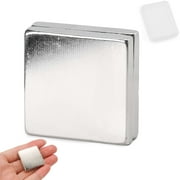 Gustave 1.2 x 1.2 x 0.2 Inch Neodymium Rare Earth Bar Magnets N38 Big Strong Permanent Block Magnets, 30 x 30 x 5 mm, 2 Pieces