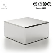 Gustave 1.6 x 1.6 x 0.8 Inch Neodymium Block Magnet Super Strong Permanent Magnet Powerful Rare Earth Magnets N52 Large Size