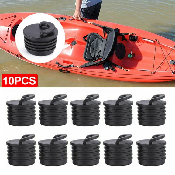Gustave 10PCS Kayak Scupper Plug Kit Silicone Scupper Plugs Drain Holes Stopper Bung with Handle for Kayak Canoe Boat