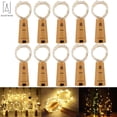 thumbnail image 1 of Gustave 10Pcs Bottle Cork Lights 2.5ft 15 LED Wine String Lights Decor Rope Strip Wire Fairy Lamp for DIY, Christmas Wedding Party Decor "Warm White, 0.75m", 1 of 9