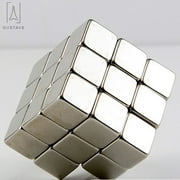 Gustave 10Pcs Cube Neodymium Magnets, 10x10x10mm Rare Earth Craft Block Square Magnets Refrigerator Magnets for Office Science Fridge Whiteboard